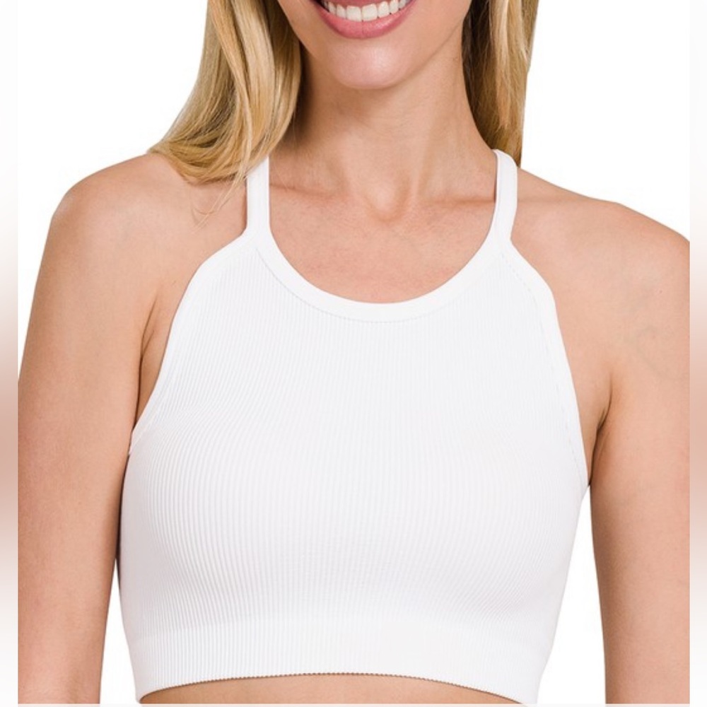 Brame Bralette In White Sz L/XL